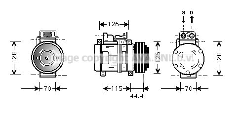 AVA QUALITY COOLING Kompresors, Gaisa kond. sistēma MSK116